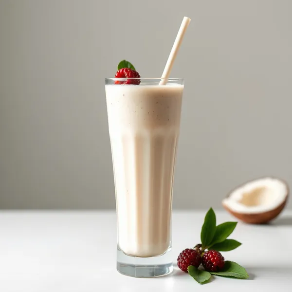 Batido Energizante de Leite de Coco e Caju