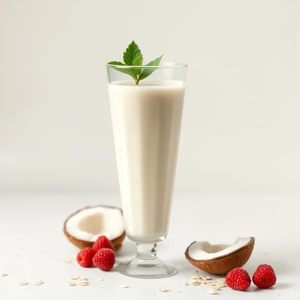 Batido Energizante de Leite de Coco e Aveia