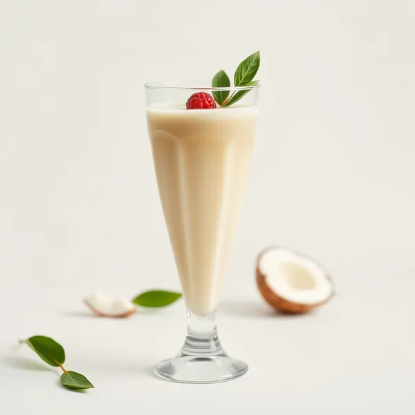 Smoothie Energizante de Coco e Leite de Ervilha