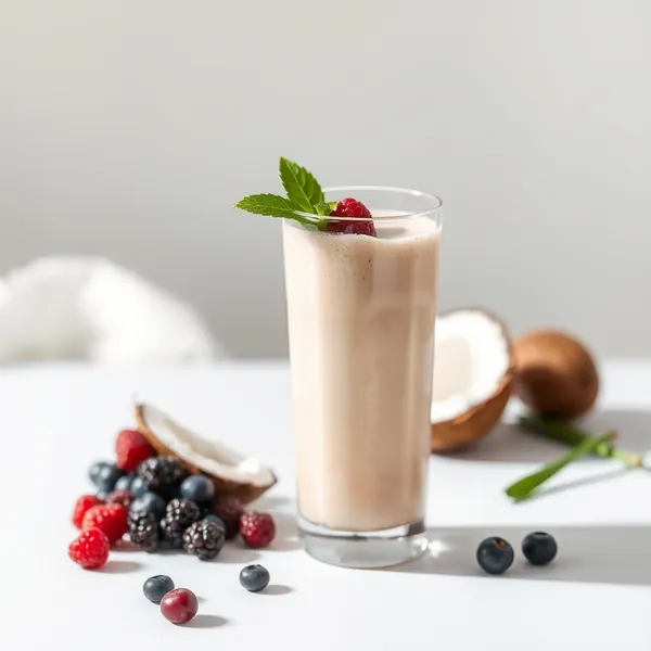 Energy Boosting Coconut Protein Shake Smoothie