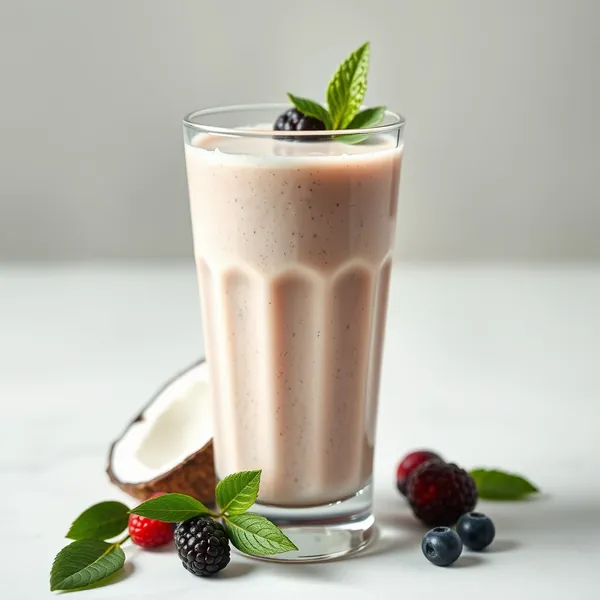 Smoothie Énergisant au Lait de Coco et d'Épeautre
