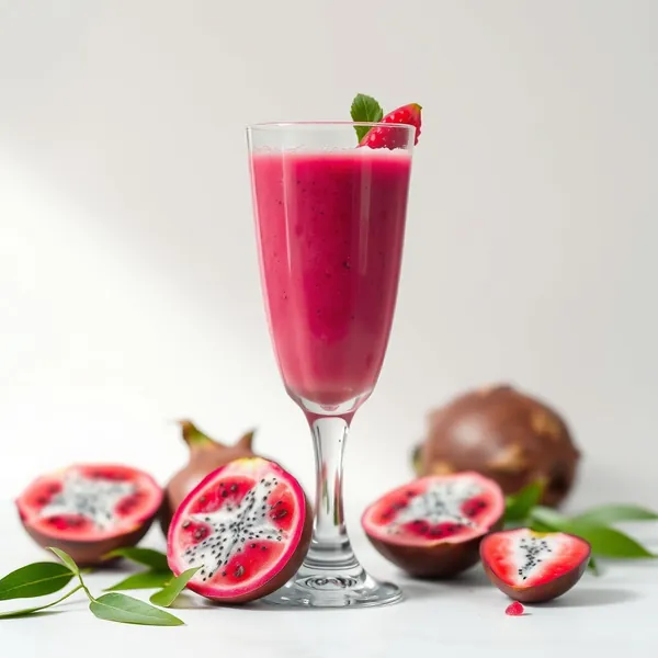 Smoothie Energizante de Dragonfruit e Água de Coco