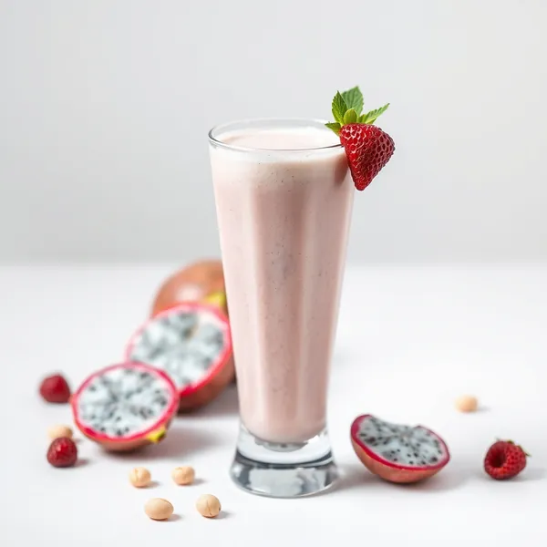 Batido Energizante de Dragon Fruit y Leche de Macadamia