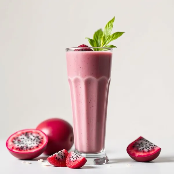 Smoothie Énergisant au Dragonfruit et au Lait d'Avoine