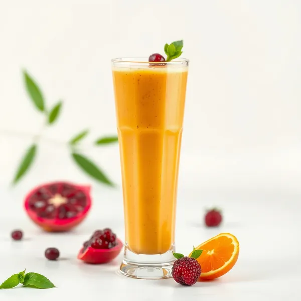 Smoothie Energizante de Jugo de Laranja e Dragon Fruit