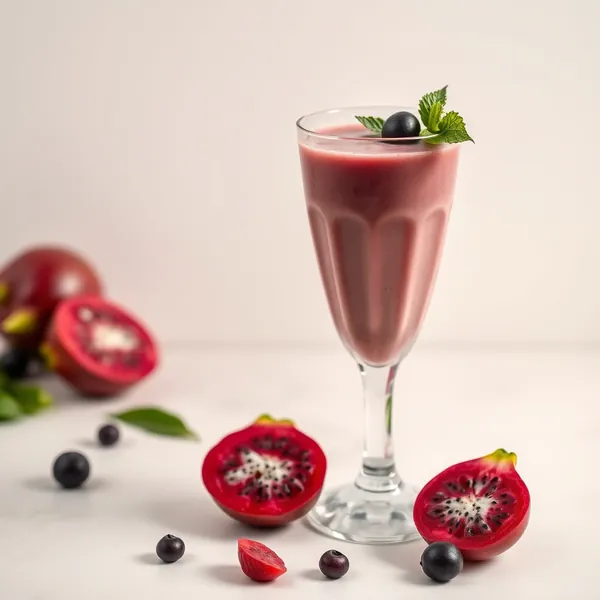 Energie Steigernder Dragonfruit Erbsenmilch Smoothie
