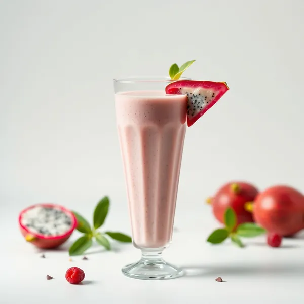Energisierender Dragonfruit-Reis-Milch-Smoothie