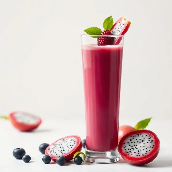 Smoothie Énergisant à la Fruit du Dragon avec Lait de Soja