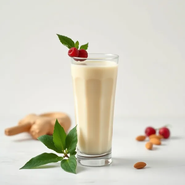 Energy Boosting Ginger Almond Milk Smoothie