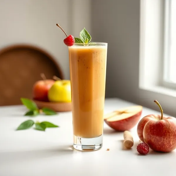 Energy Boosting Ginger Apple Juice Smoothie