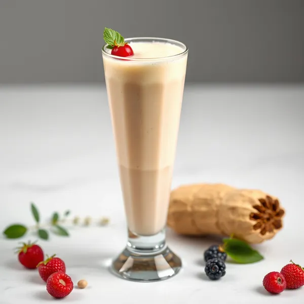 Smoothie Energizante de Leite de Caju e Gengibre