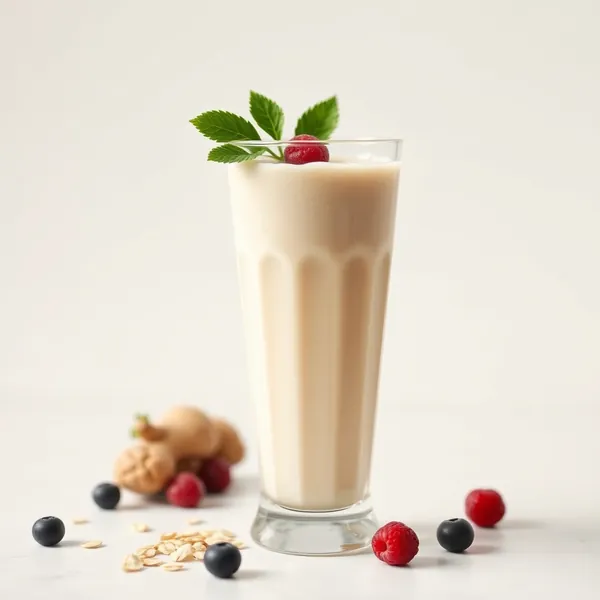 Smoothie Energizante de Gengibre e Leite de Aveia