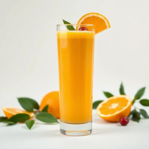 Smoothie Énergisant au Jus d'Orange et Gingembre