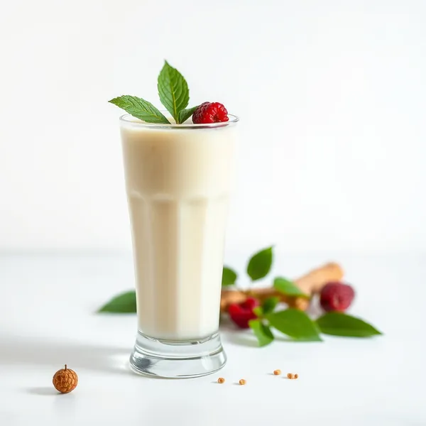 Smoothie Energizante de Gengibre e Leite de Soja