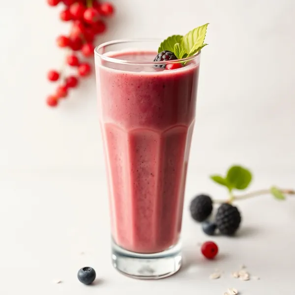 Smoothie Energizante de Baga de Goji e Leite de Aveia