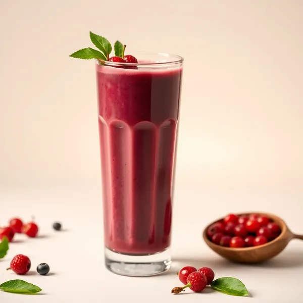 Smoothie Energizante de Leite de Ervilha e Goji