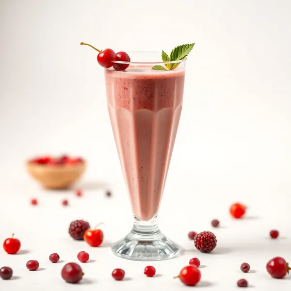 Energisierender Goji-Beeren-Reis-Milch-Smoothie