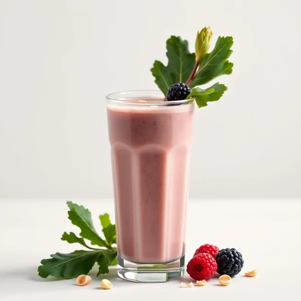 Smoothie Energizzante di Cavolo Riccio e Latte di Anacardo