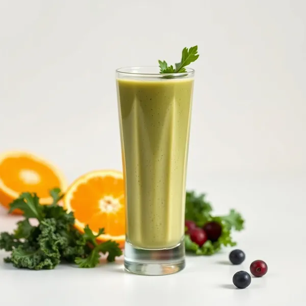 Energy Boosting Kale Orange Juice Smoothie