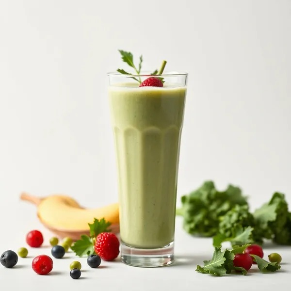 Energy Boosting Kale Pea Milk Smoothie