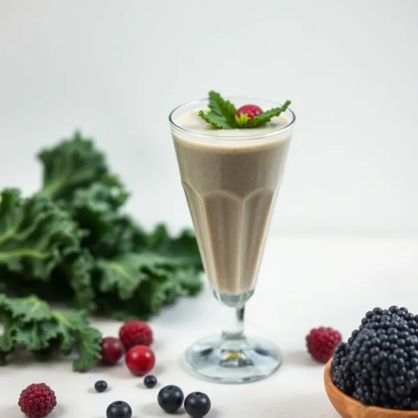 Energy Boosting Kale Rice Milk Smoothie