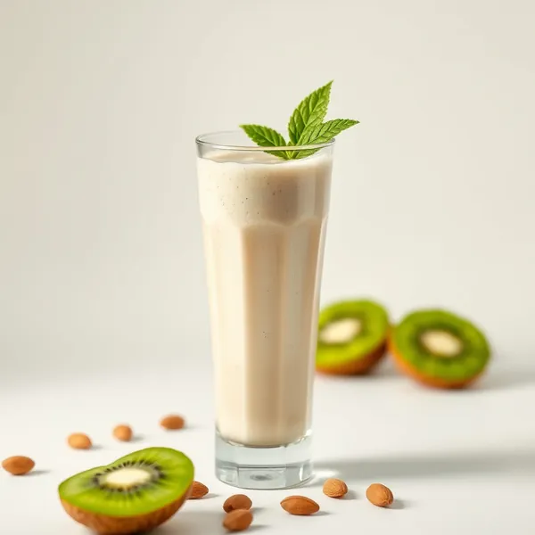 Batido Energizante de Kiwi y Leche de Almendras