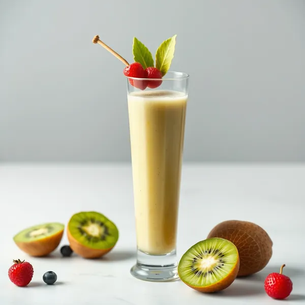 Smoothie Énergisant de Jus de Kiwi et Pomme