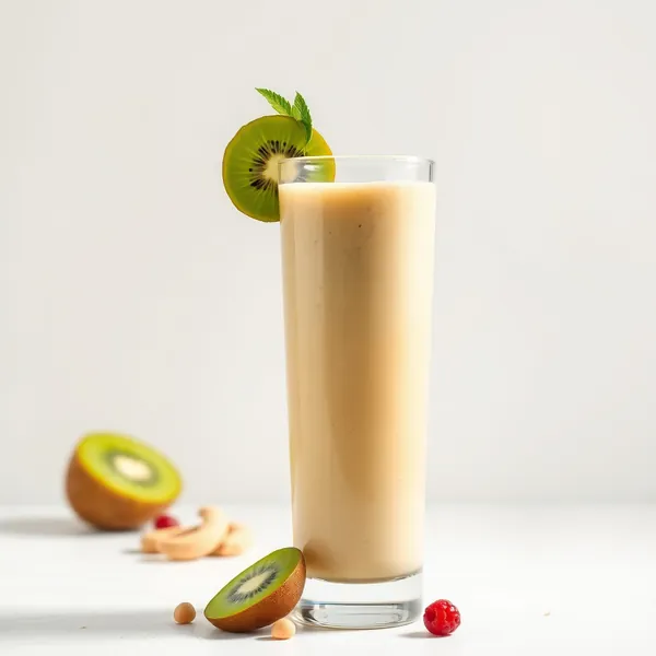 Energie-Booster Kiwi Cashew Milch Smoothie