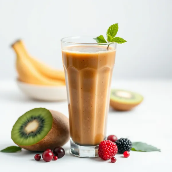 Smoothie Énergisant au Kiwi et Café Froid