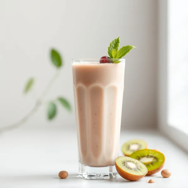 Batido Energizante de Kiwi y Avellanas