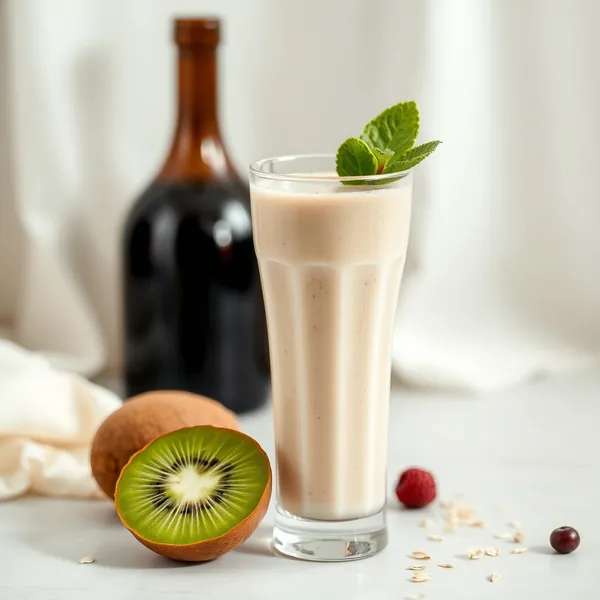 Smoothie Energizante de Kiwi e Leite de Aveia