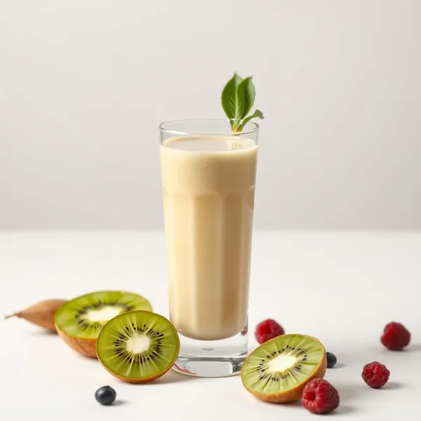 Smoothie Energizante de Kiwi e Leite de Ervilha