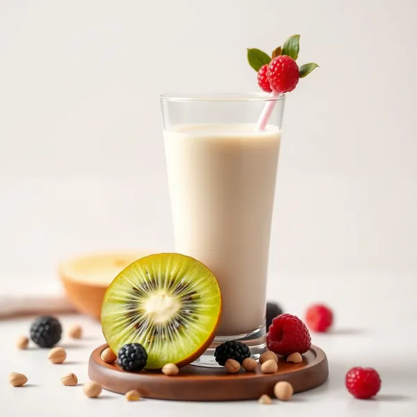 Batido Energizante de Kiwi y Leche de Pistacho