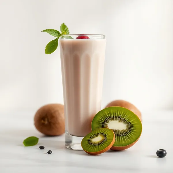 Smoothie Énergisant au Kiwi et au Lait de Riz