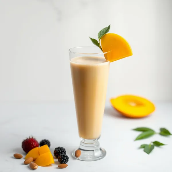 Smoothie Energizante de Manga e Leite de Amêndoas