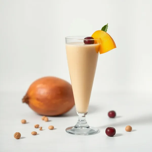 Batido Energizante de Manga e Leite de Avelã