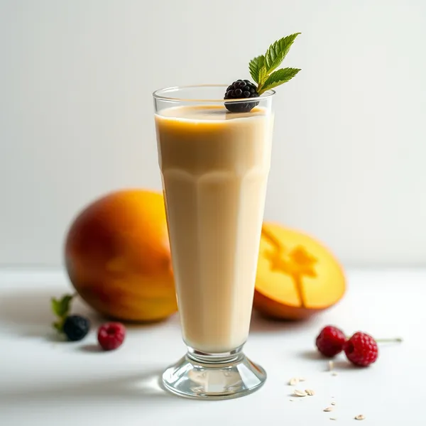 Smoothie Energizante de Manga e Leite de Aveia
