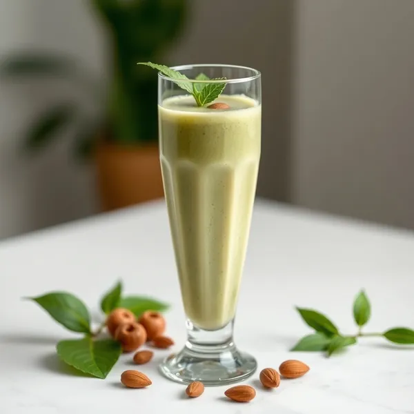 Smoothie Énergisant au Lait d'Amande et Matcha
