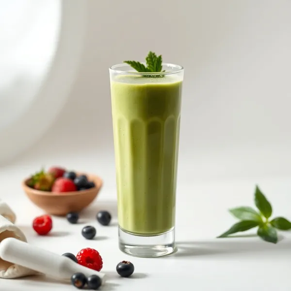 Smoothie Energizante de Iogurte Grego e Matcha