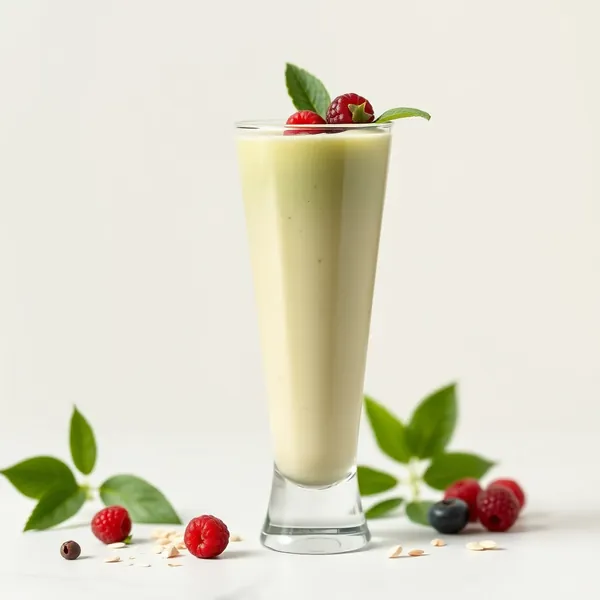 Batido Energizante de Leite de Aveia e Matcha