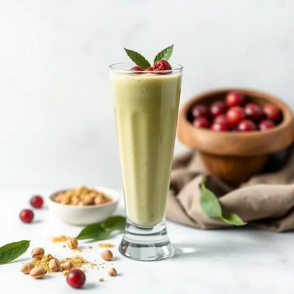 Energy Boosting Matcha Pistachio Milk Smoothie