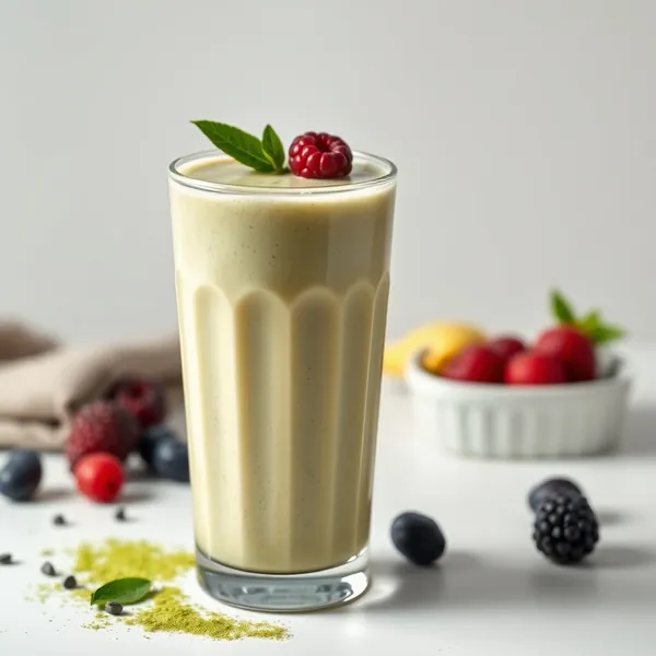 Smoothie Énergisant au Matcha et au Lait de Soja