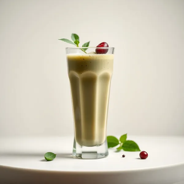 Energisierender Matcha-Dinkelmilch-Smoothie