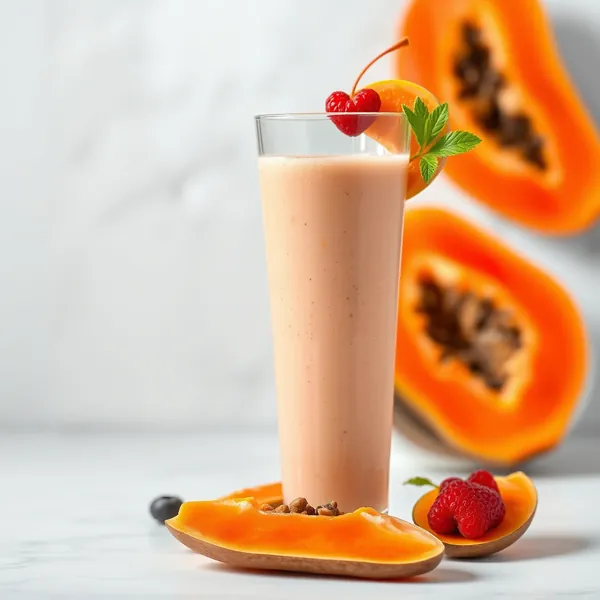 Energy-Boosting Papaya Coconut Water Smoothie