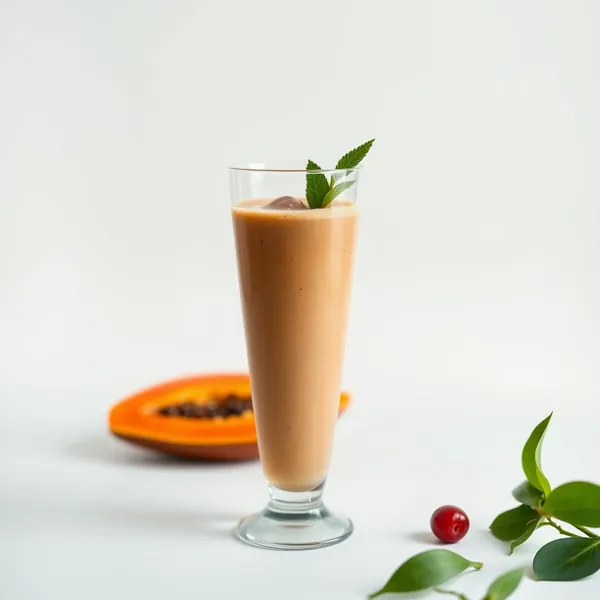 Energy Boosting Papaya Cold Brew Coffee Smoothie