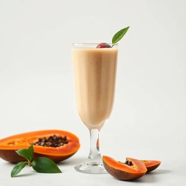 Energy-Boosting Papaya Hemp Milk Smoothie