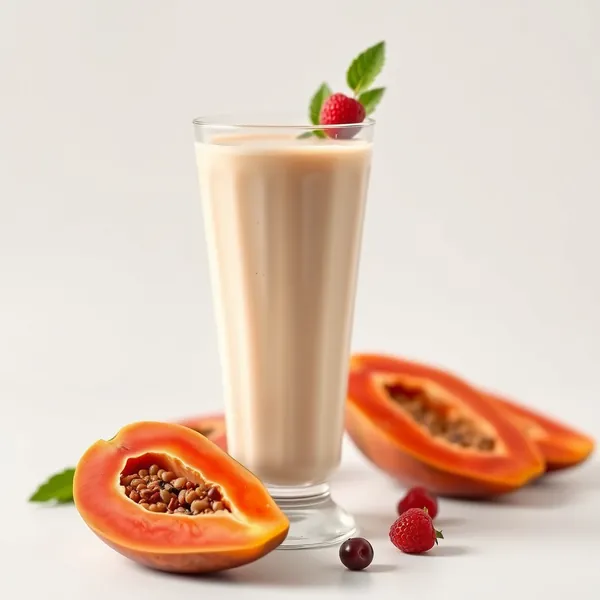 Smoothie Énergisant à la Papaye et au Kéfir