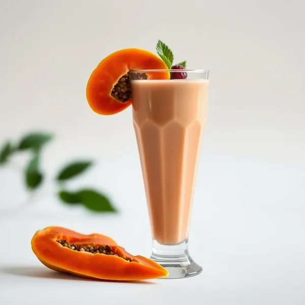 Energy Boosting Papaya Soy Milk Smoothie