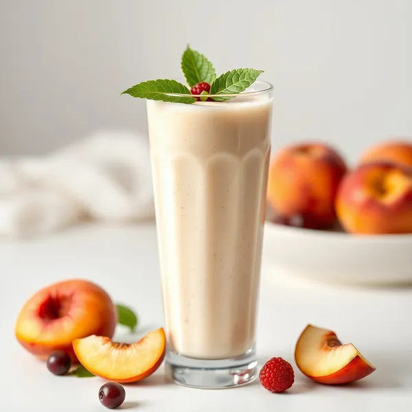 Energy Boosting Peach Coconut Water Smoothie