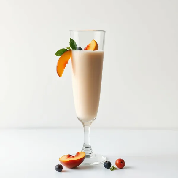 Energy Boosting Peach Kefir Milk Smoothie